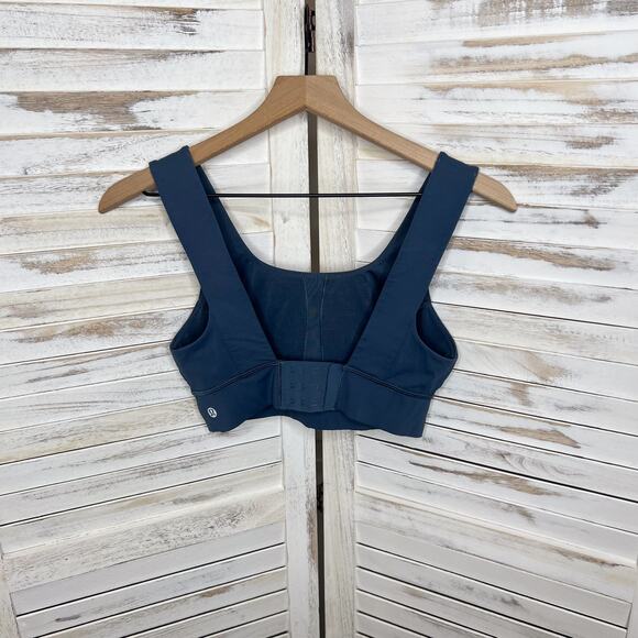 LULULEMON Women's Activewear Sports Bra Slate Blue Luxtreme 6 - Picture 5 of 9